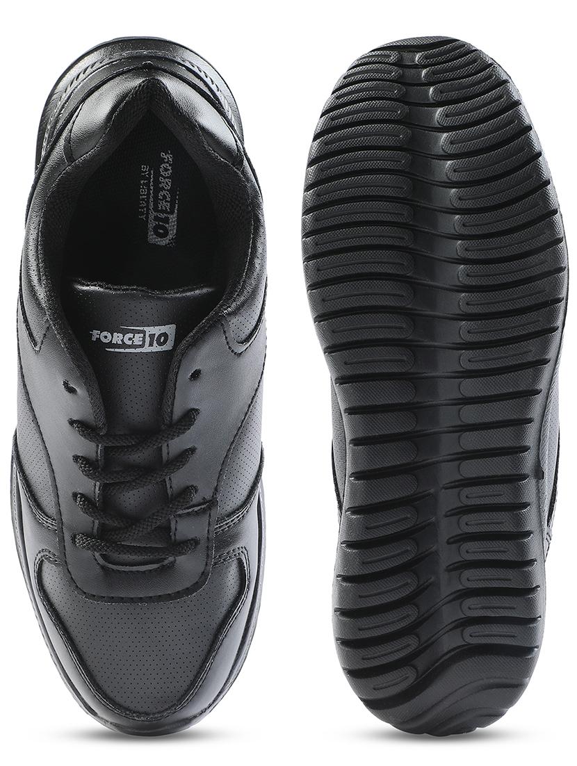 kids solid lace up uniform shoes - 22030368 - Standard Image - 4