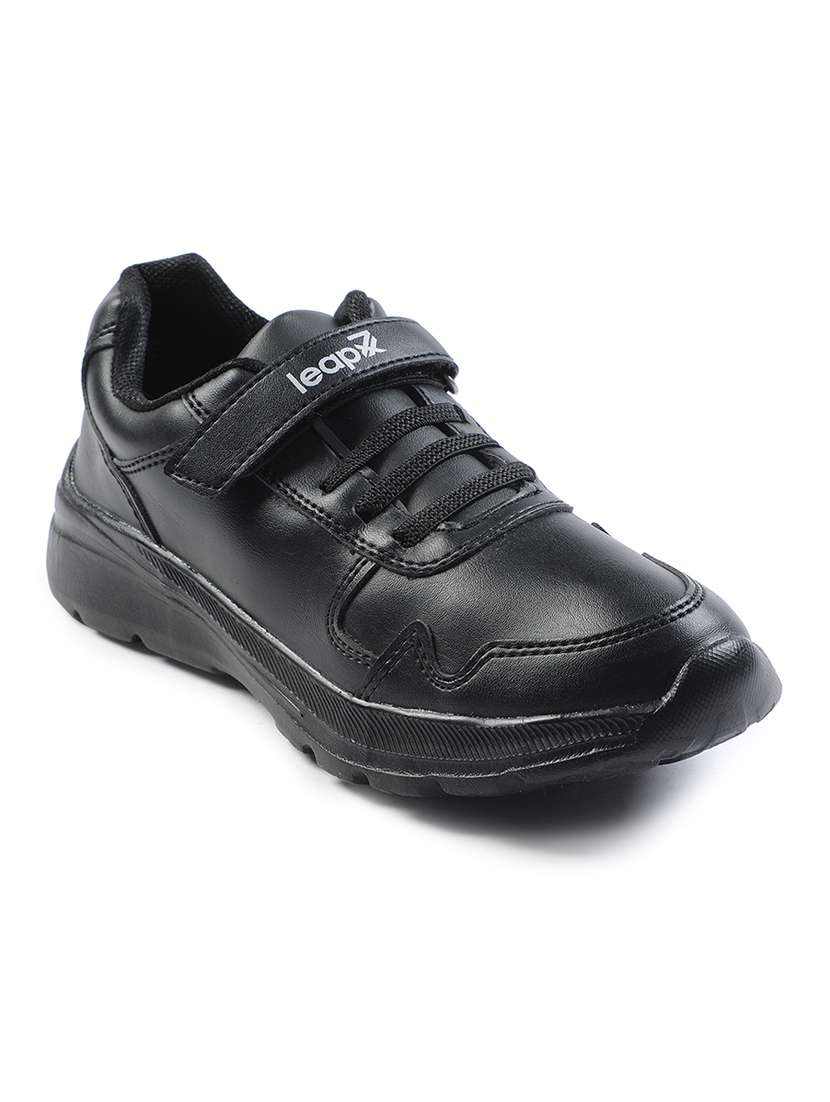 boys solid velcro uniform shoes - 22030376 -  Standard Image - 1