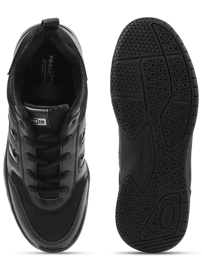 kids solid lace up uniform shoes - 22030380 - Standard Image - 4