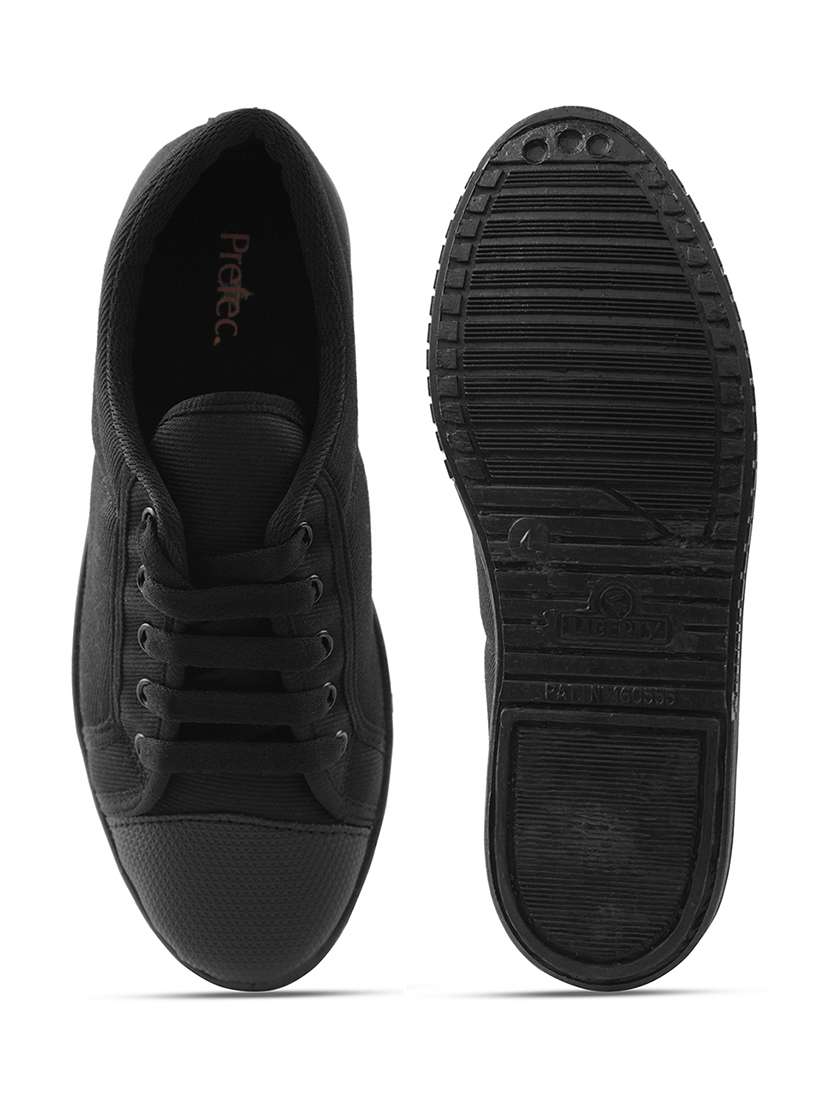 boys solid lace up uniform shoes - 22030393 -  Standard Image - 4