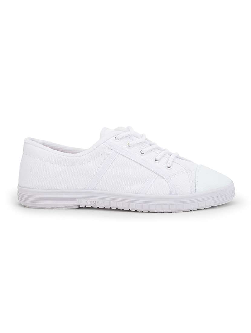 boys solid lace up uniform shoes - 22030398 -  Standard Image - 1