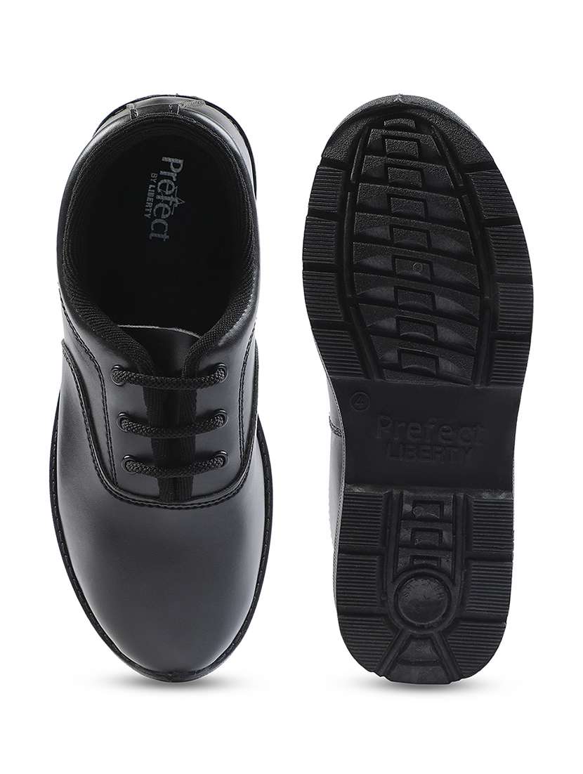 boys solid lace up uniform shoes - 22030401 -  Standard Image - 4