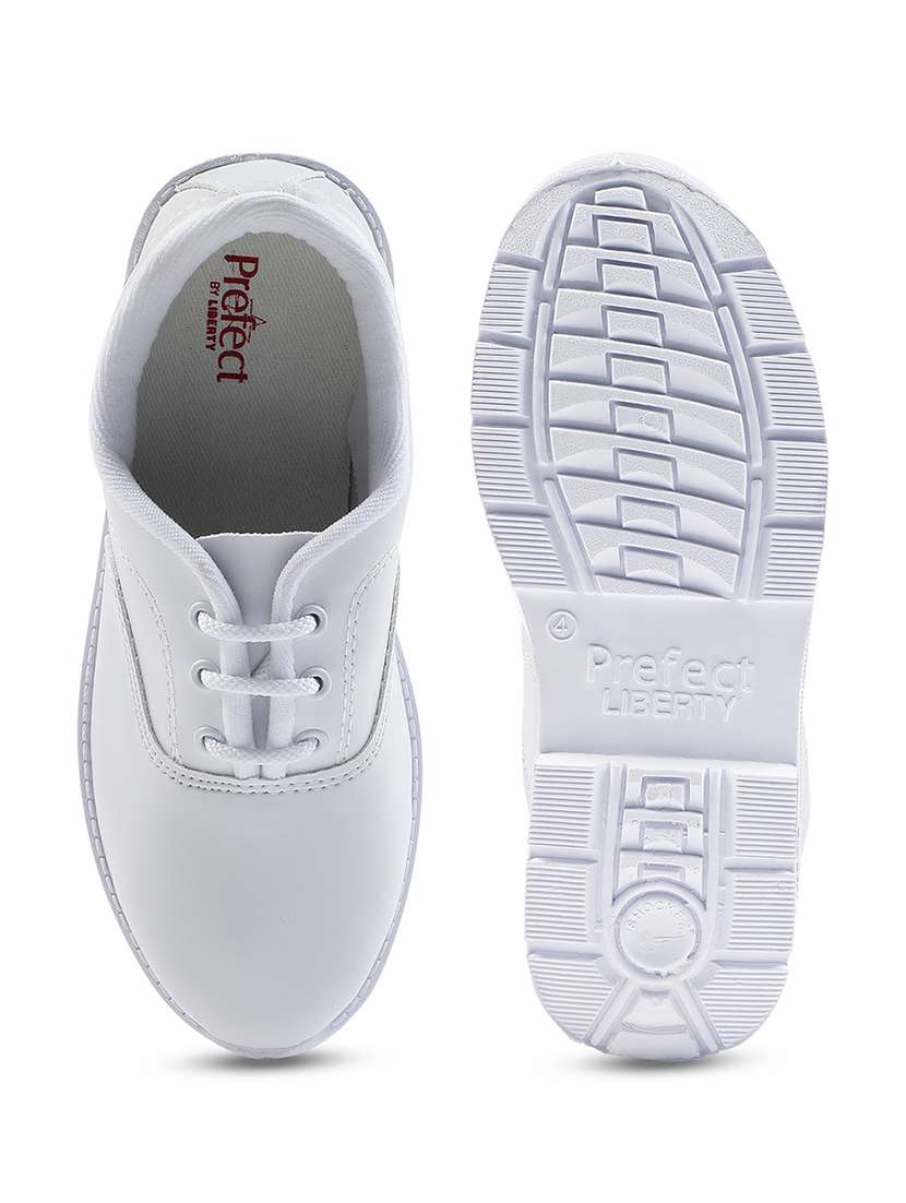 boys solid lace up uniform shoes - 22030407 -  Standard Image - 4