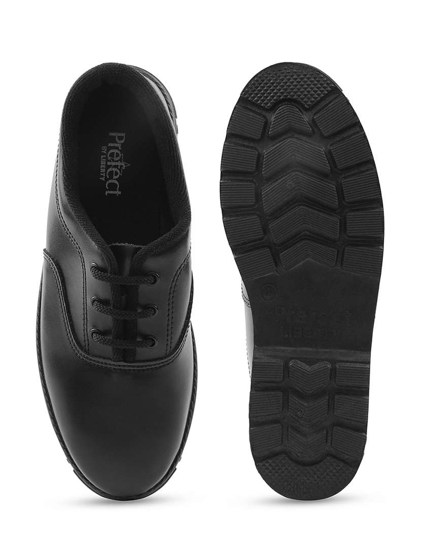 boys solid lace up uniform shoes - 22030411 -  Standard Image - 4