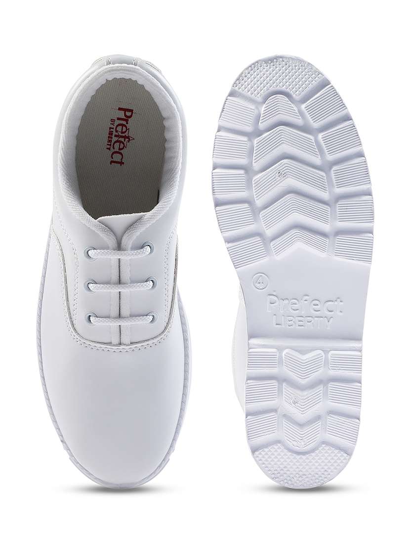 boys solid lace up uniform shoes - 22030412 -  Standard Image - 4