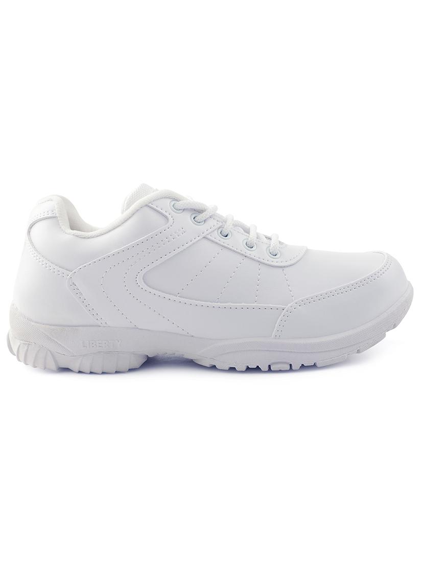 kids solid lace up uniform shoes - 22030422 -  Standard Image - 1