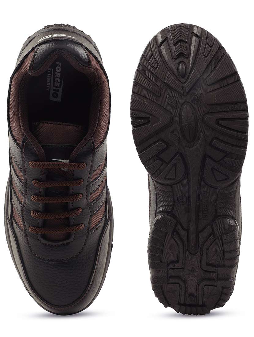 kids solid lace up uniform shoes - 22030423 -  Standard Image - 4