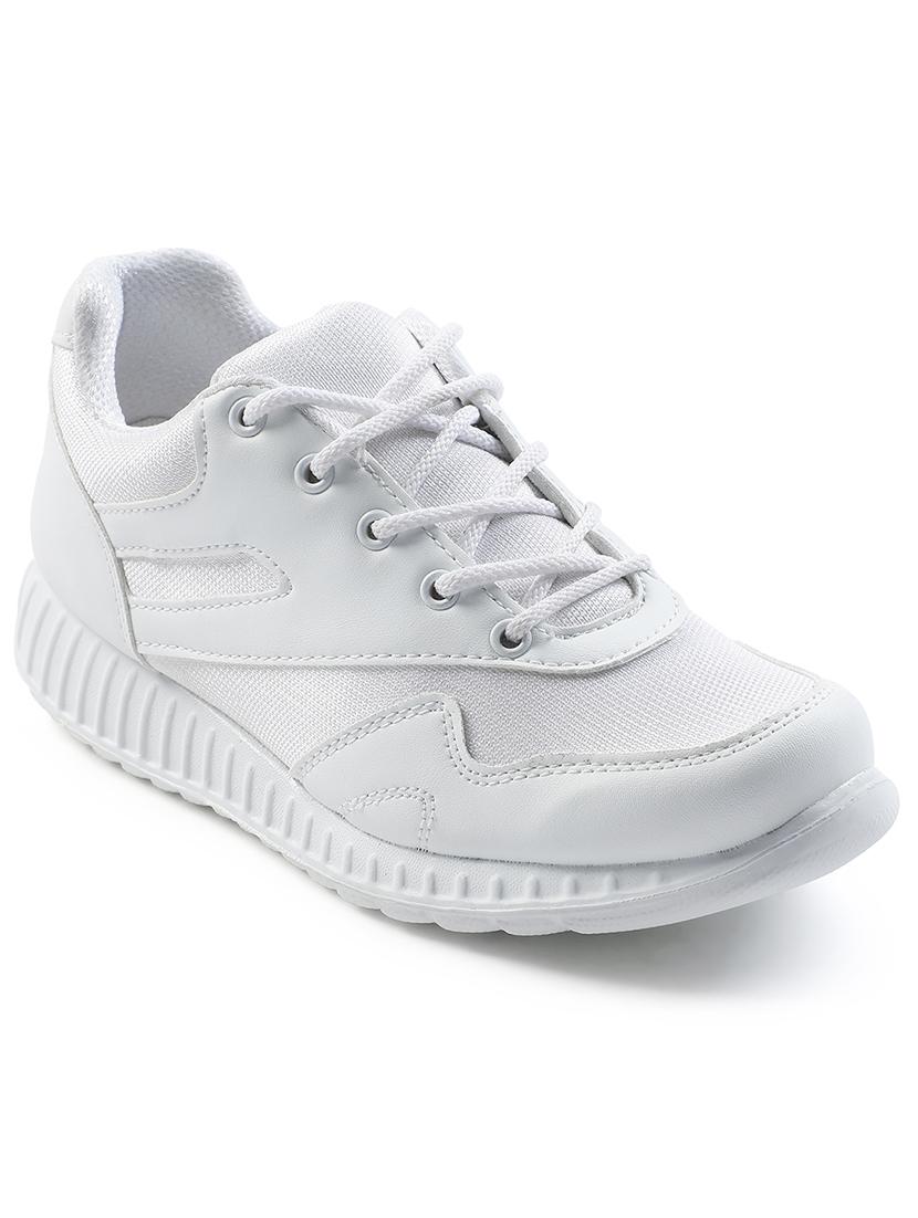 kids solid lace up uniform shoes - 22030435 -  Standard Image - 1