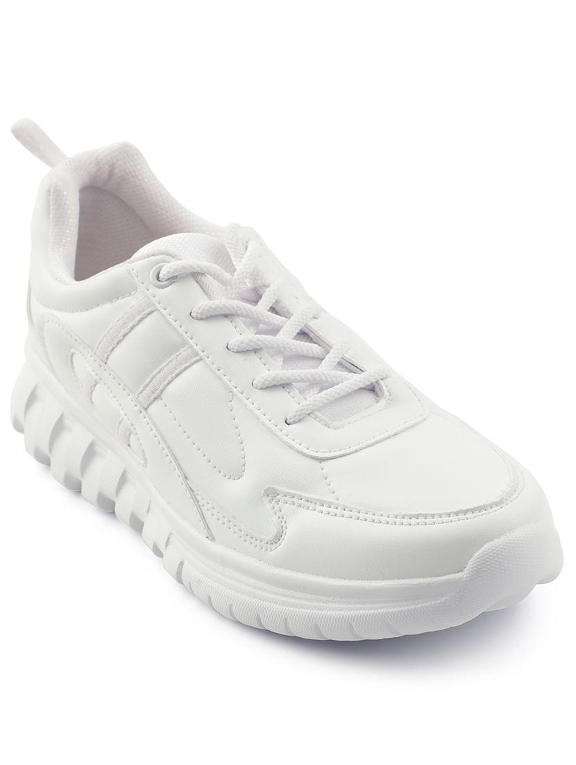 kids solid lace up uniform shoes - 22030437 -  Standard Image - 1