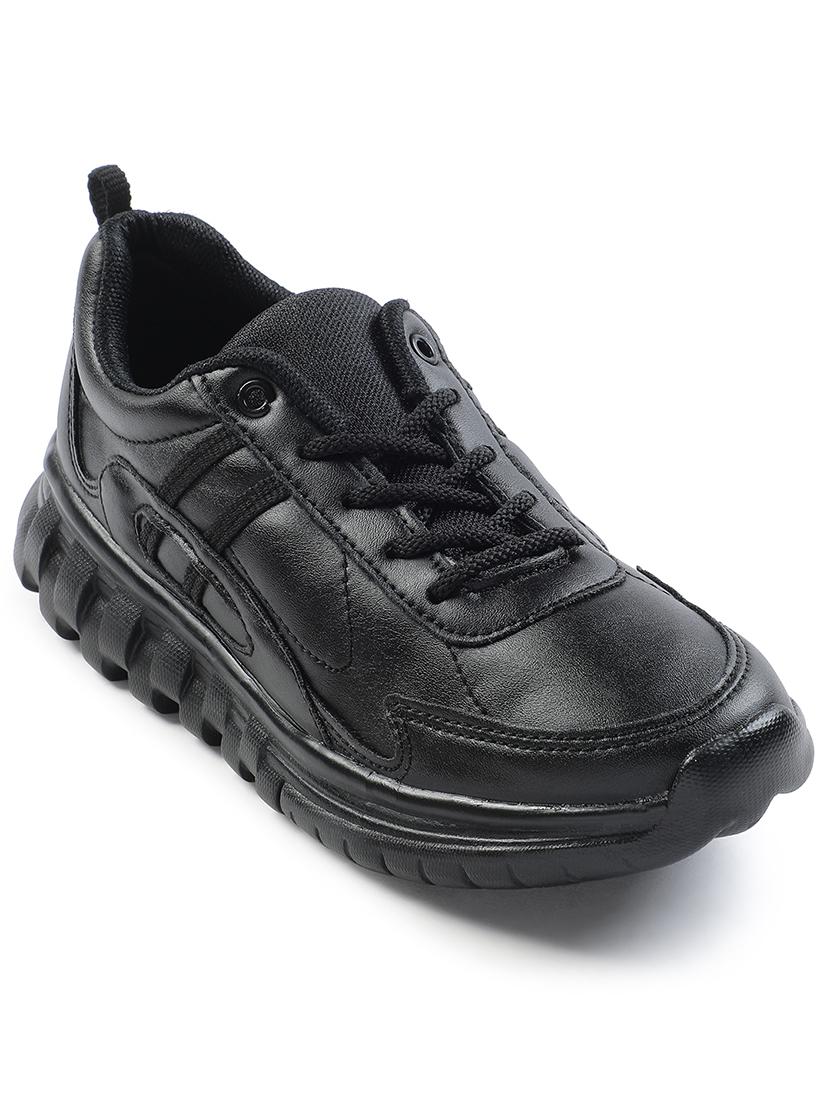 kids solid lace up uniform shoes - 22030440 -  Standard Image - 1
