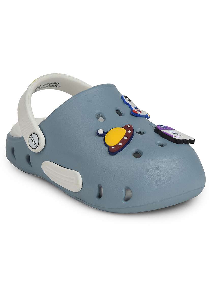 kids solid casual clogs