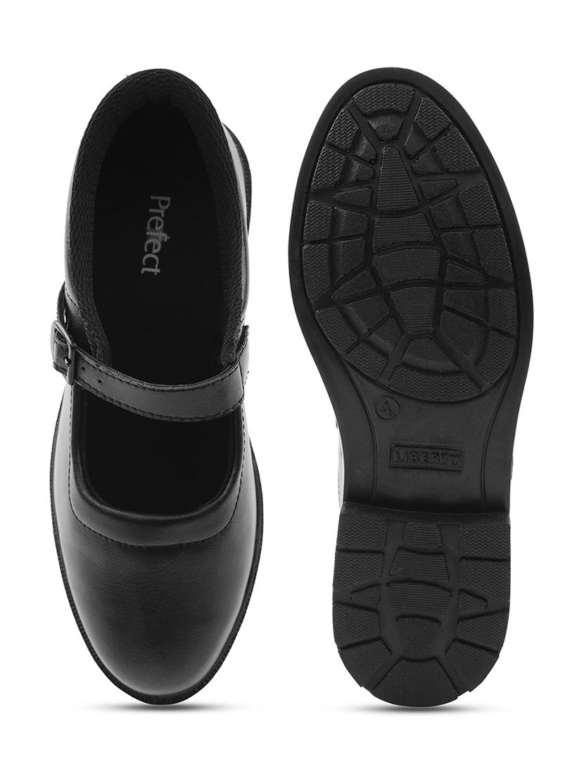 girls solid buckle uniform shoes - 22030533 - Standard Image - 4