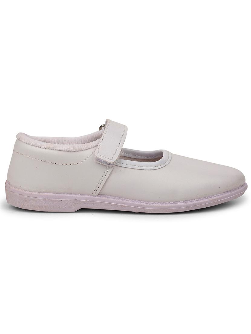 girls solid velcro unfiorm shoes - 22030534 -  Standard Image - 1
