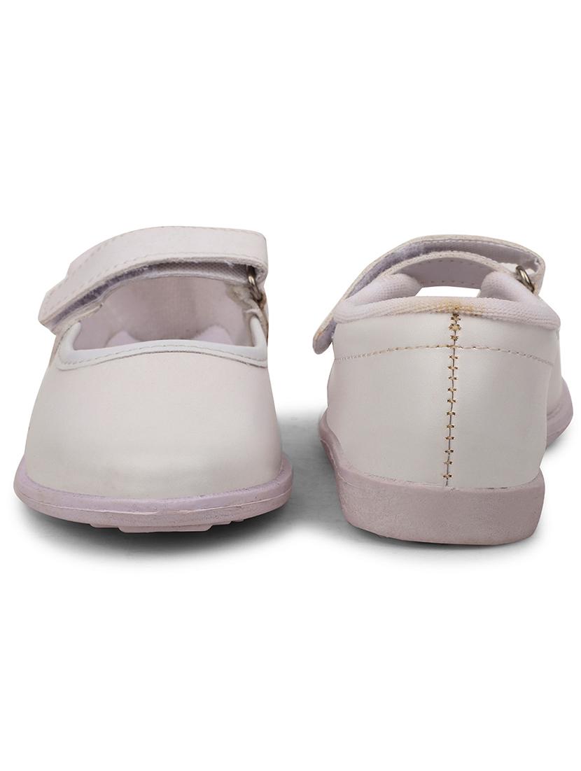 girls solid velcro uniform shoes - 22030535 - Standard Image - 4