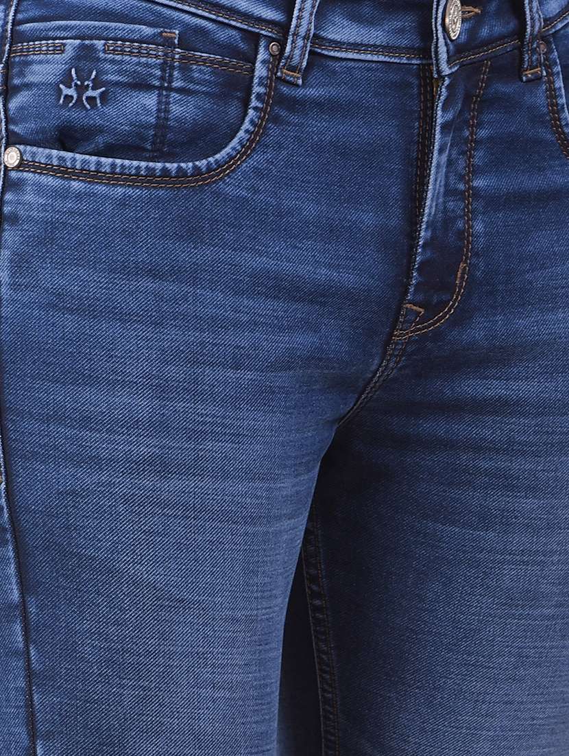 men washed mid rise ankle length jeans - 22030539 - Standard Image - 6