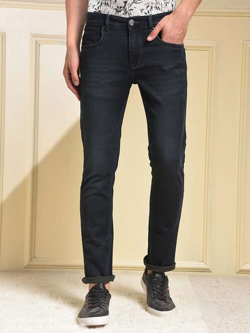 men washed mid rise full length jeans - 22030541 - Standard Image - 0