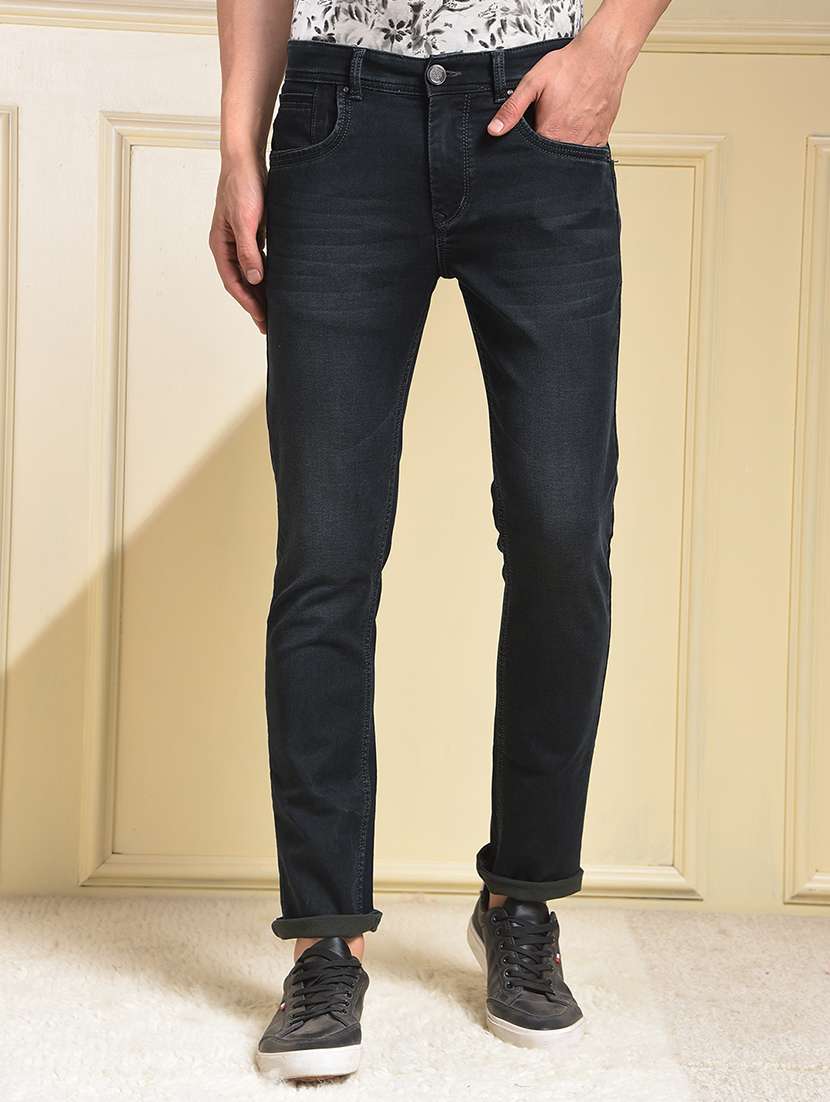 men washed mid rise full length jeans - 22030541 - Zoom Image - 0