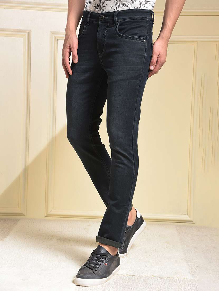 men washed mid rise full length jeans - 22030541 - Standard Image - 1