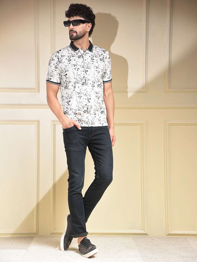 men washed mid rise full length jeans - 22030541 - Standard Image - 4