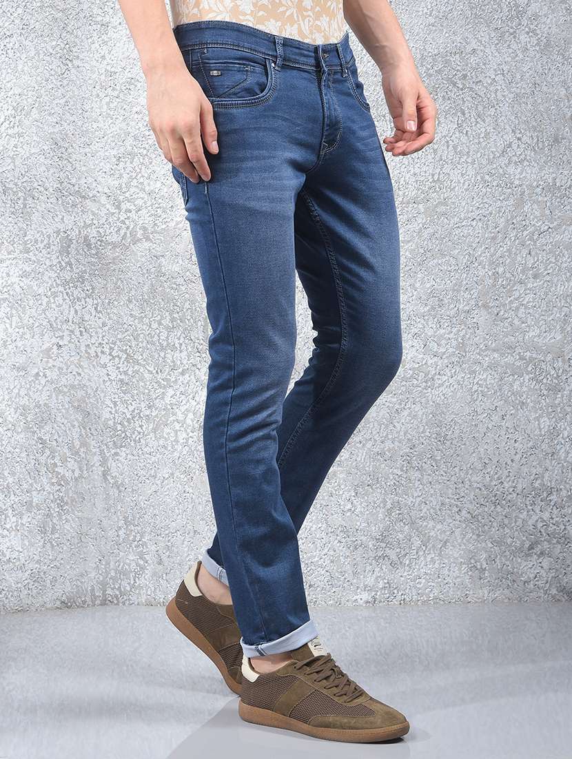 men washed mid rise full length jeans - 22030543 -  Standard Image - 1