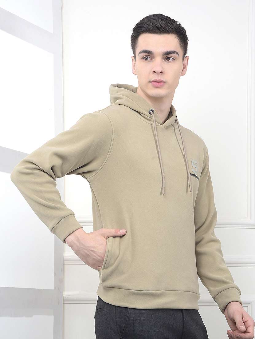 men printed long sleeve hooded sweatshirt - 22030597 -  Standard Image - 1