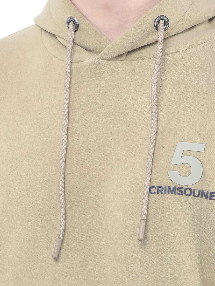 men printed long sleeve hooded sweatshirt - 22030597 -  Standard Image - 6