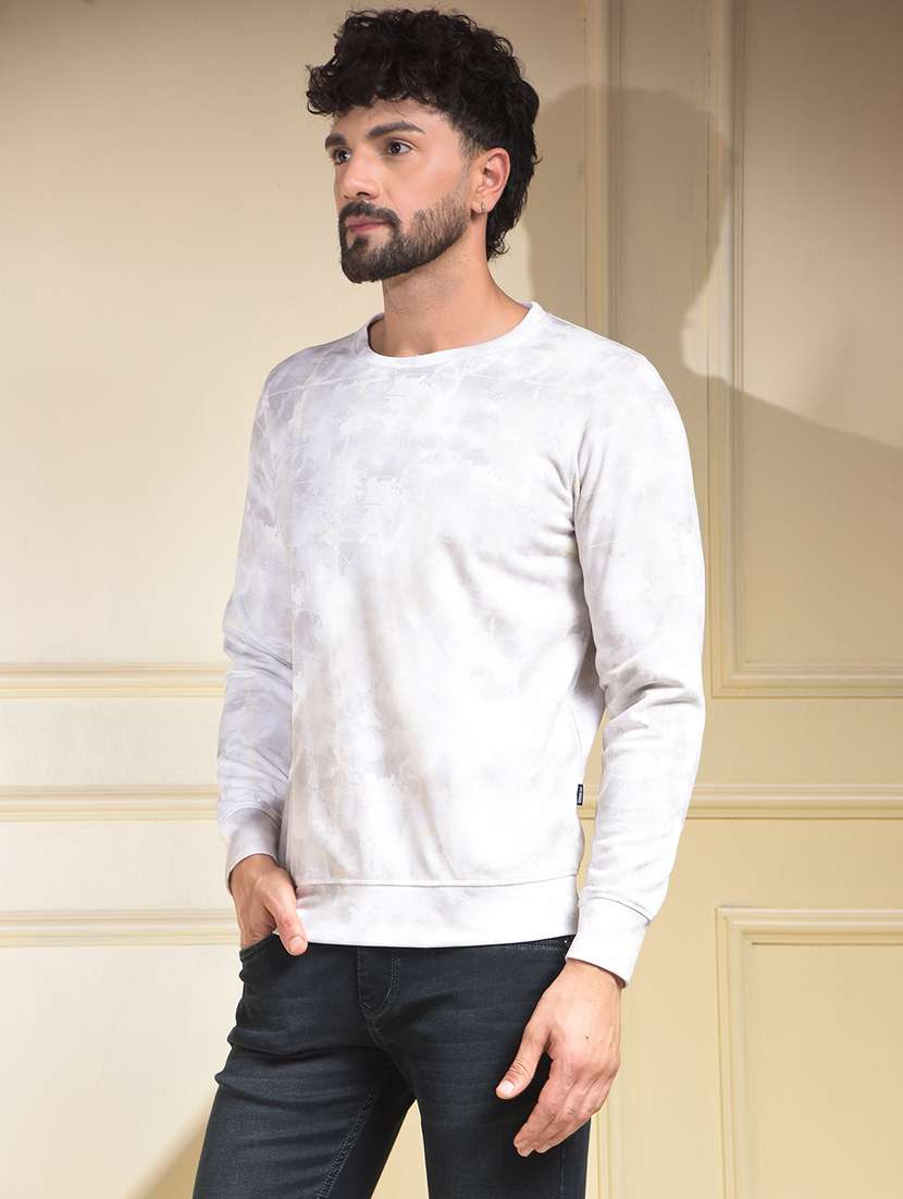 Men Printed Long Sleeve Regular Fit Sweatshirt - 22030617 -  Standard Image - 1