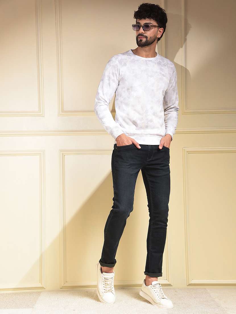 Men Printed Long Sleeve Regular Fit Sweatshirt - 22030617 -  Standard Image - 4