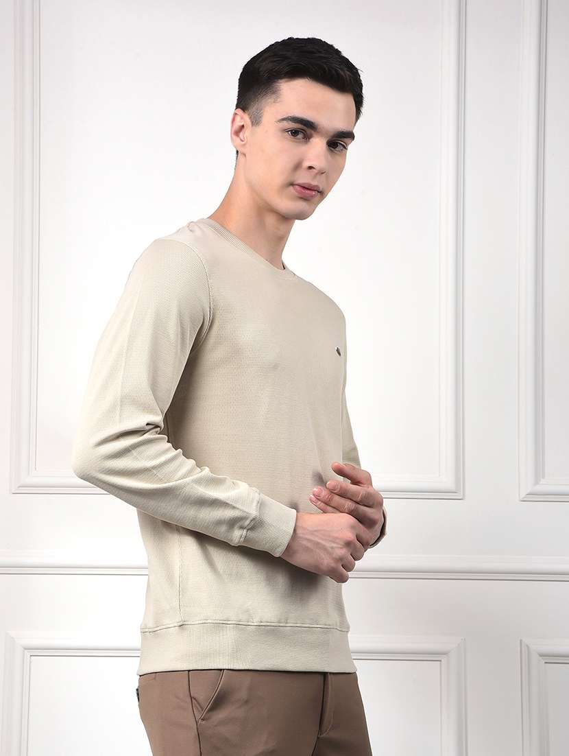 men solid long sleeve regular fit sweatshirt - 22030620 -  Standard Image - 1
