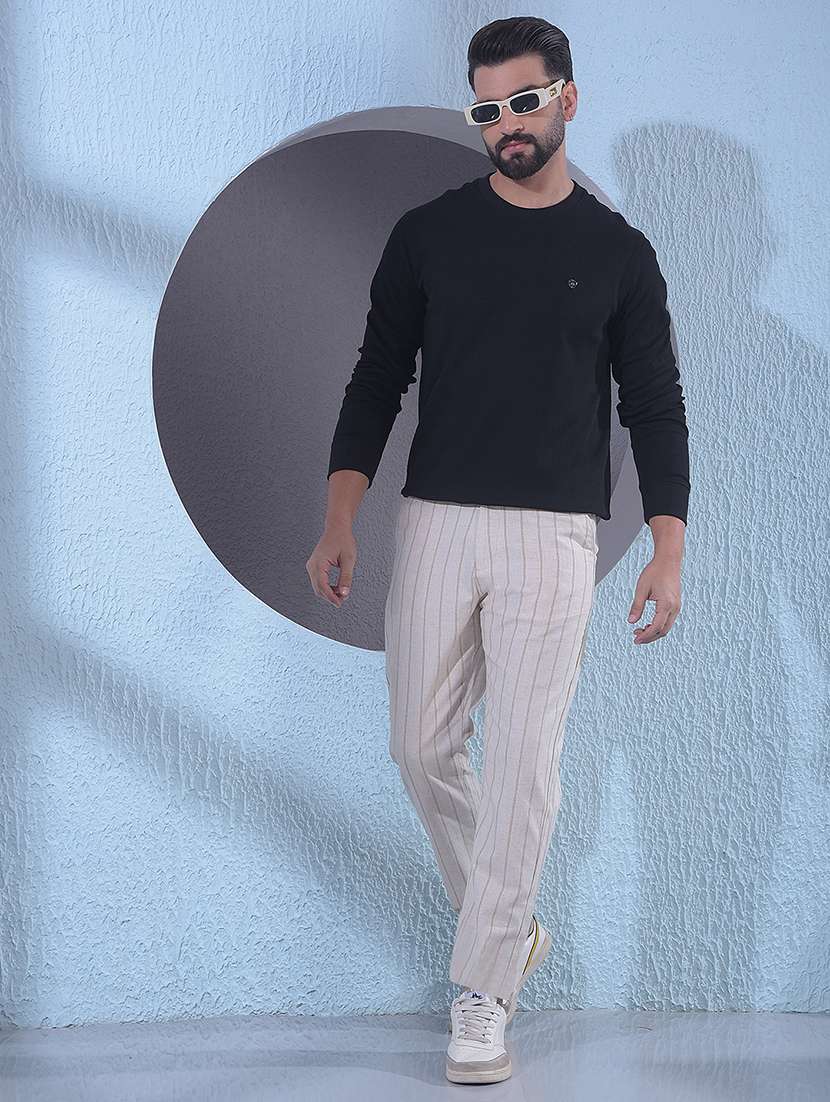 men solid long sleeve regular fit sweatshirt - 22030622 -  Standard Image - 4
