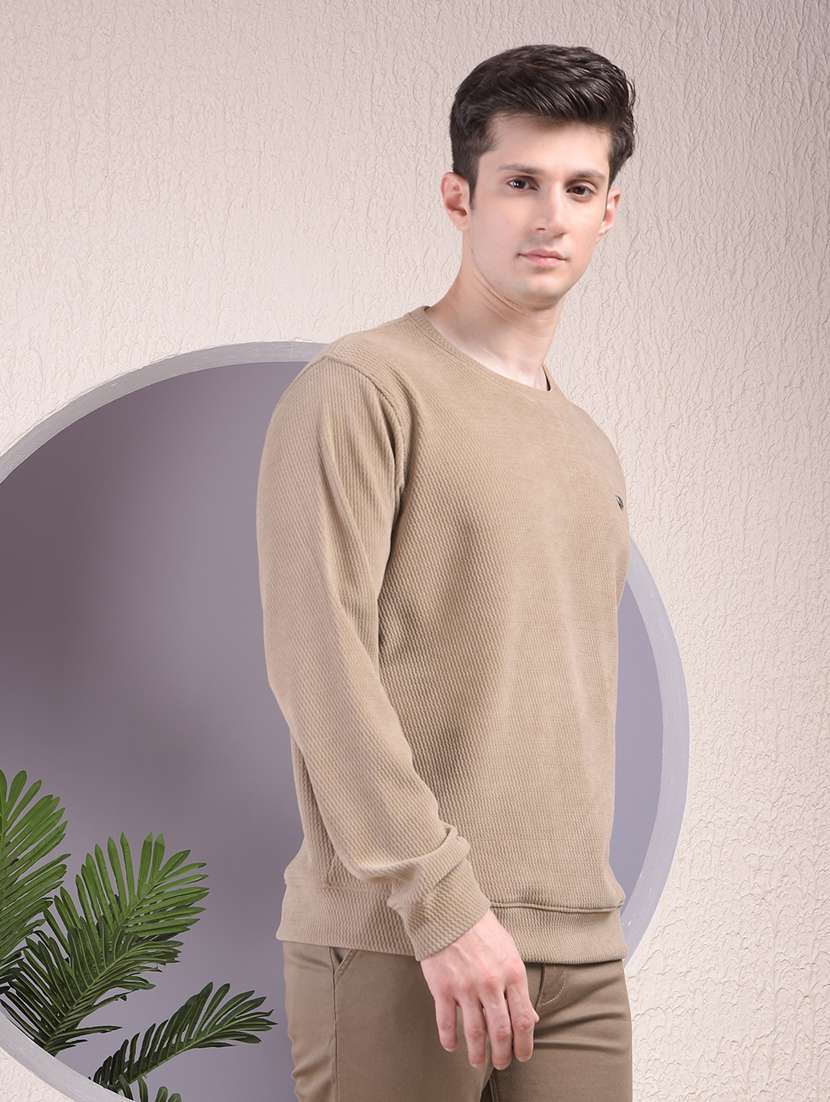 men solid long sleeve regular fit sweatshirt - 22030623 -  Standard Image - 1