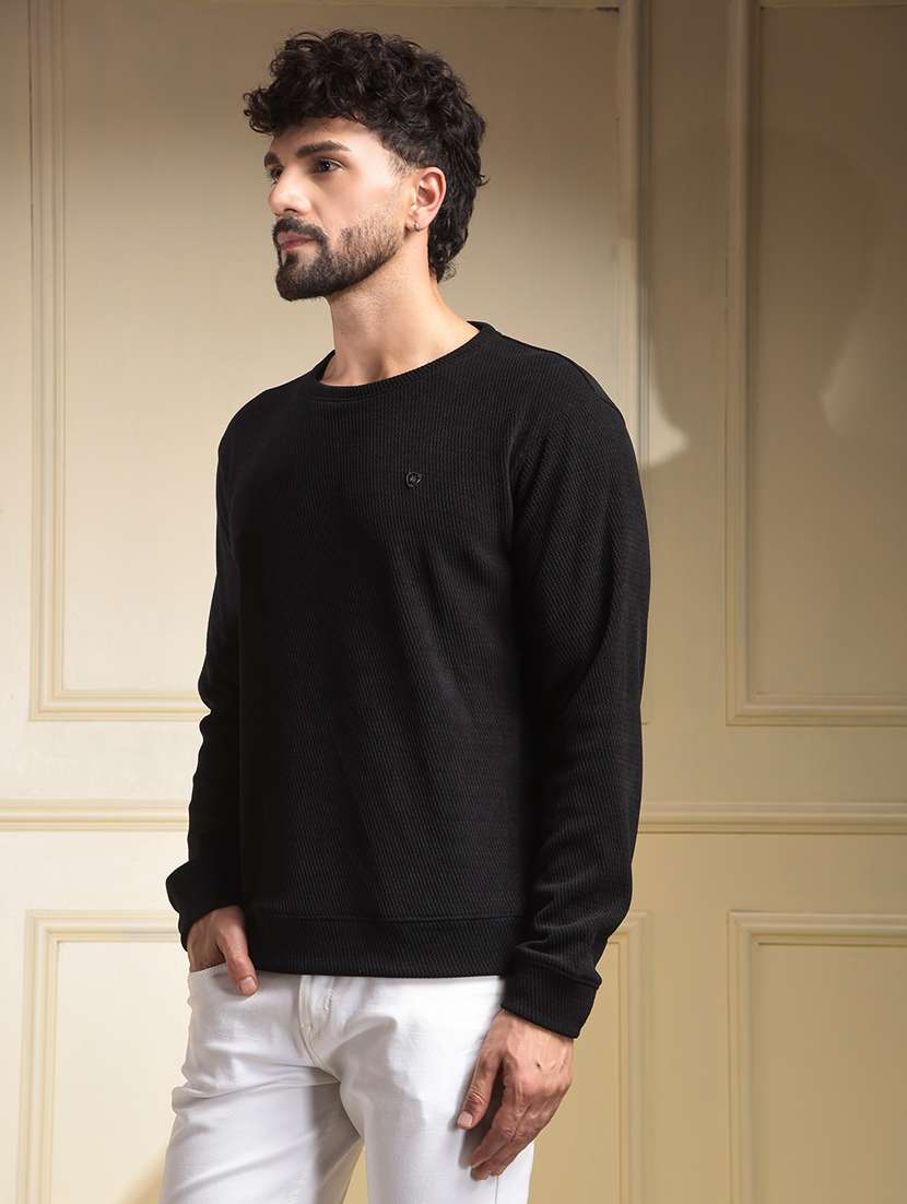 men solid long sleeve regular fit sweatshirt - 22030624 -  Standard Image - 1