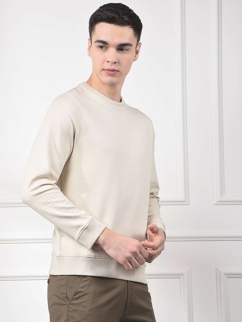 men printed long sleeve regular fit sweatshirt - 22030632 -  Standard Image - 1