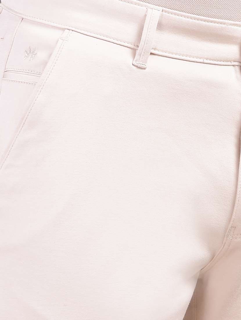 men solid mid rise slim fit chinos  - 22030673 -  Standard Image - 6