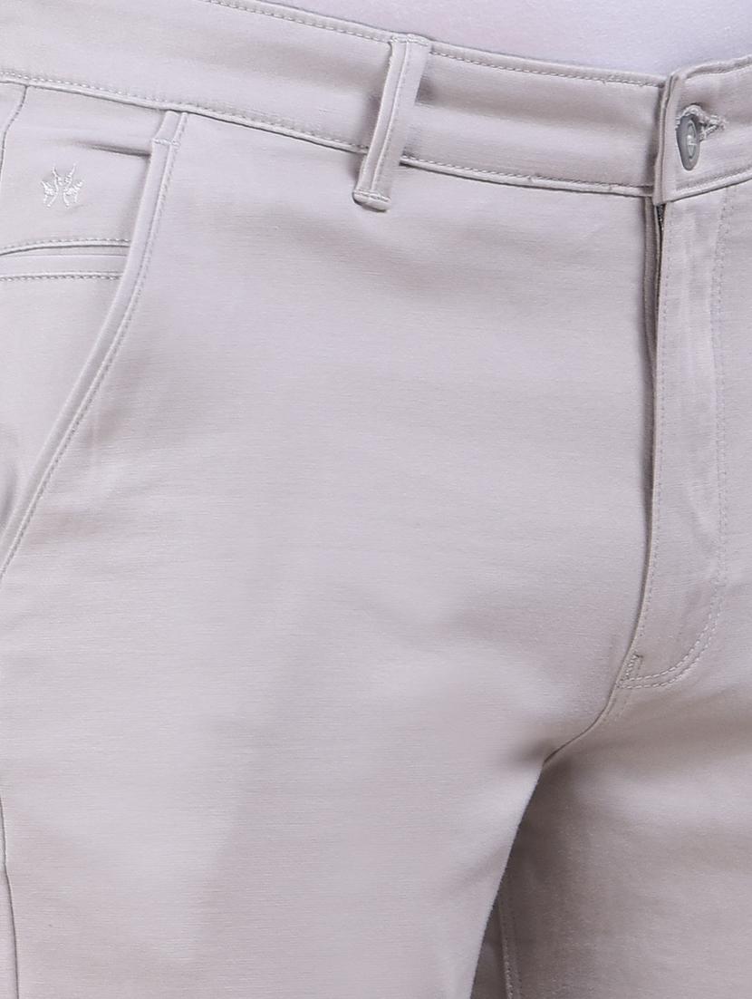 men solid mid rise slim fit chinos - 22030674 - Standard Image - 6