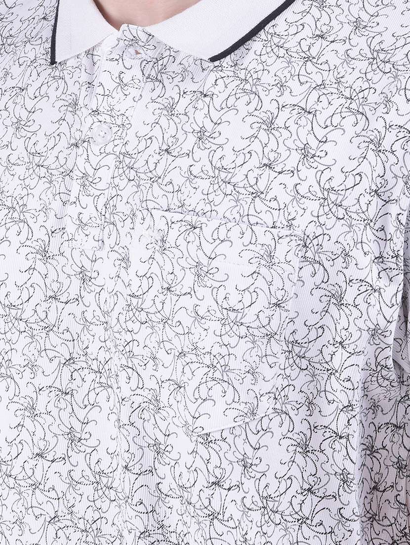 men printed short sleeve regular fit polo t-shirt - 22030730 -  Standard Image - 4