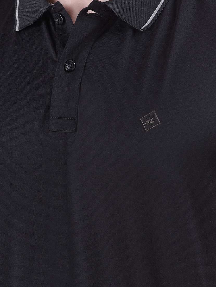 men solid short sleeve regular fit polo t-shirt - 22030740 - Standard Image - 6