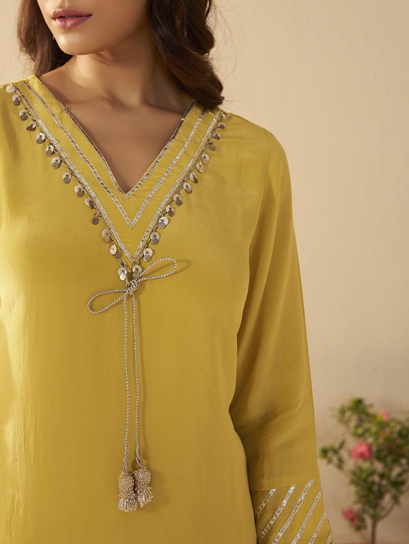 women embroidered three quarter sleeve kurta pant with dupatta set - 22030923 - Standard Image - 4