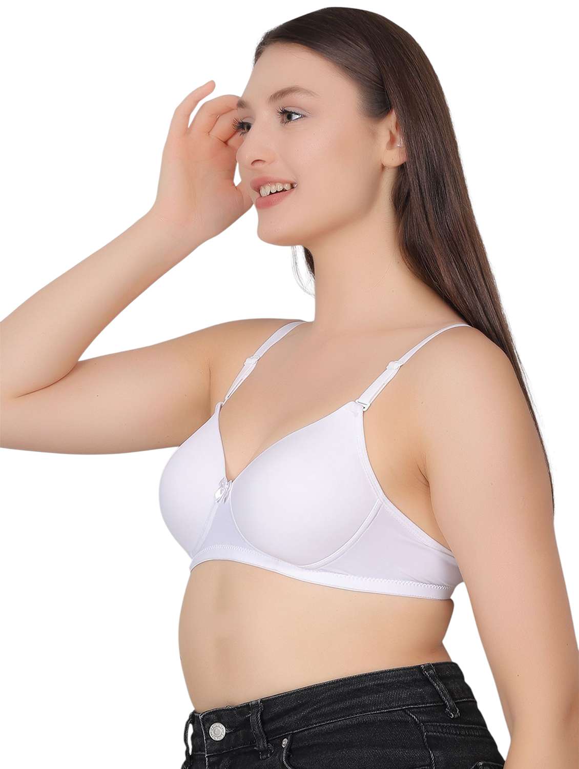 women pack of 2 solid lightly padded t-shirt bra - 22030930 -  Standard Image - 4