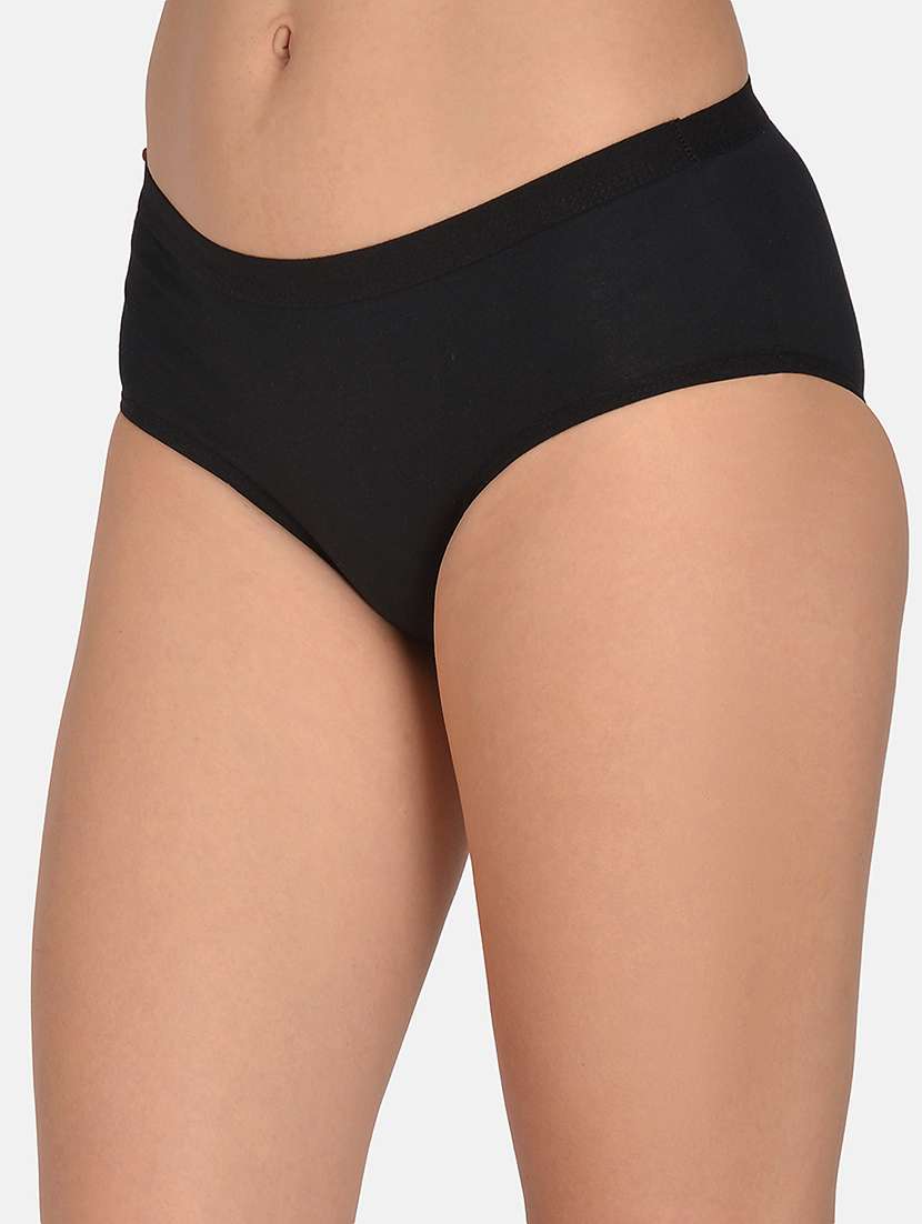 women pack of 3 solid mid rise hipsters - 22030937 - Standard Image - 6