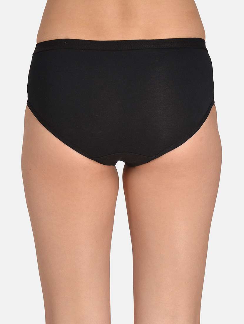 women pack of 2 solid mid rise hipsters - 22030941 - Standard Image - 6