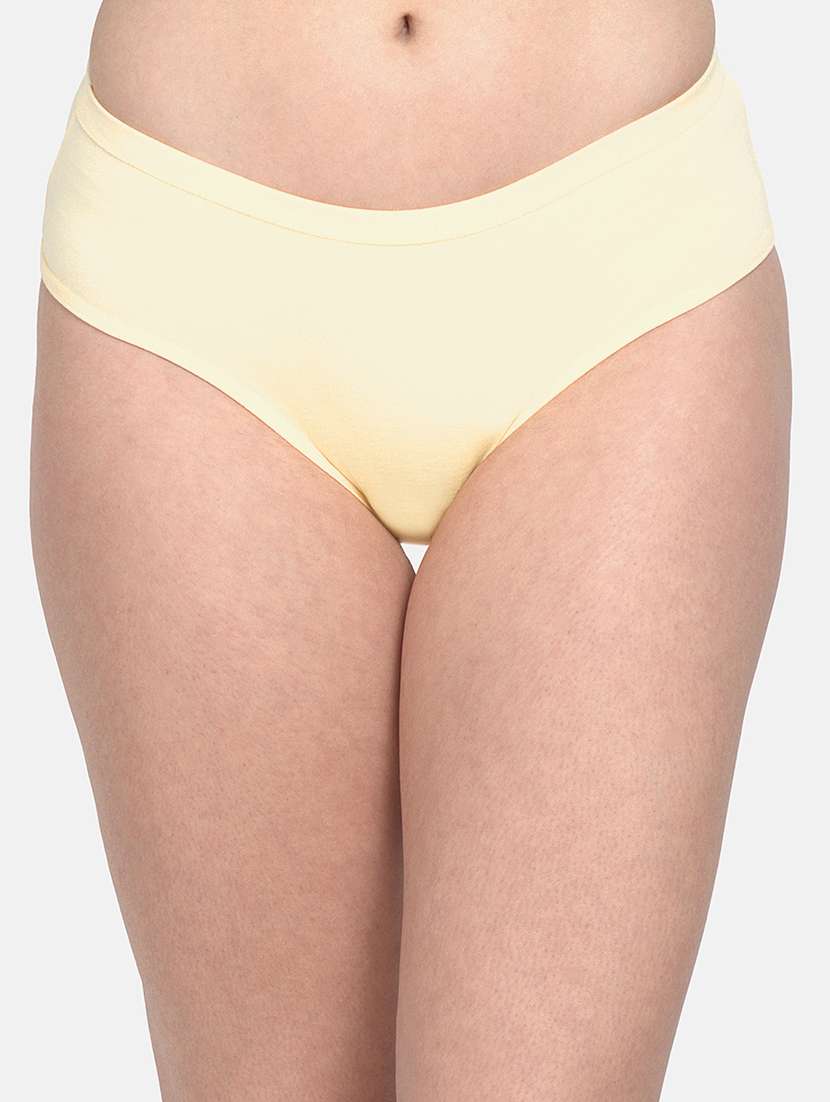 women pack of 3 solid mid rise hipsters - 22030943 - Standard Image - 1