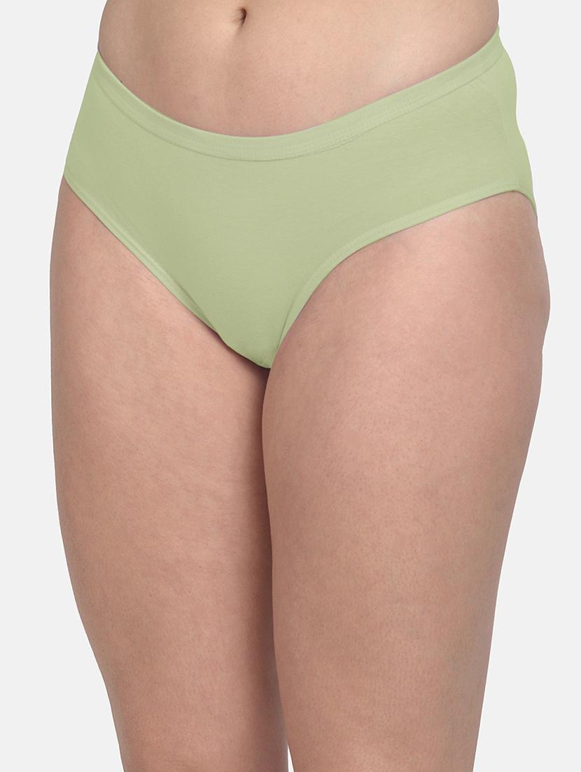 women green solid mid rise hipster panty - 22030946 - Standard Image - 1