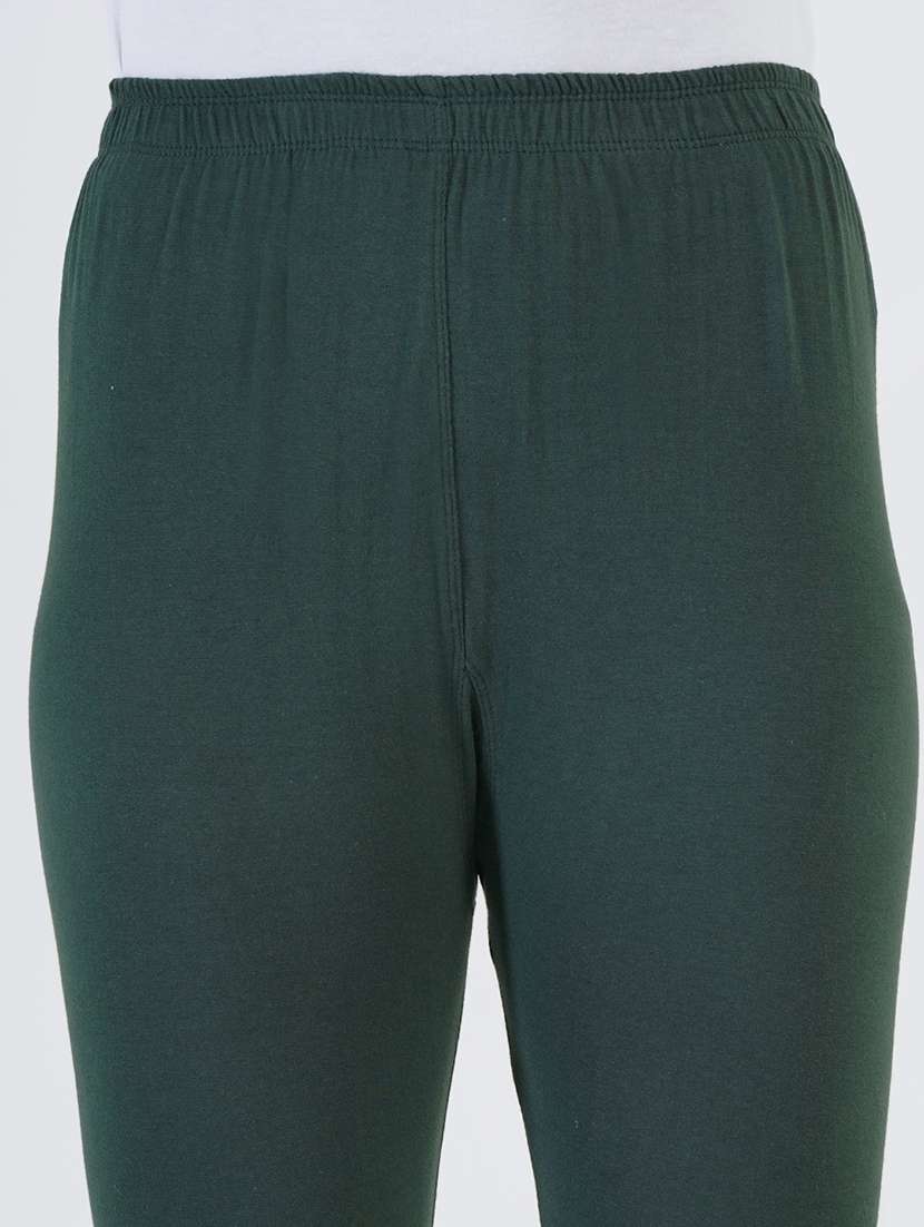 women solid mid rise ankle length legging - 22030979 -  Standard Image - 4