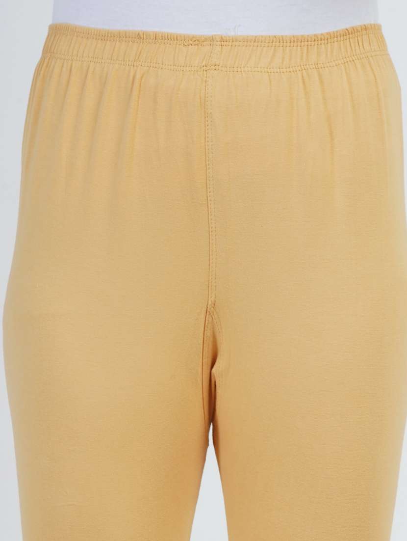 women solid mid rise ankle length legging - 22030982 -  Standard Image - 4