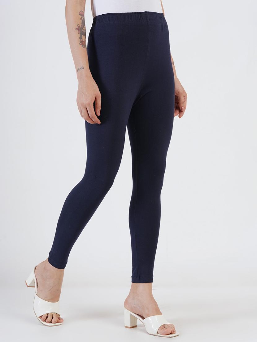 women solid mid rise ankle length legging - 22030984 - Standard Image - 1