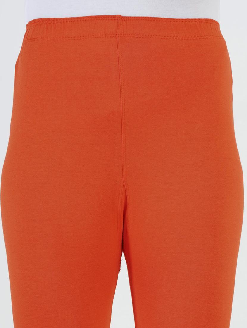 women solid mid rise ankle length legging - 22030985 - Standard Image - 4