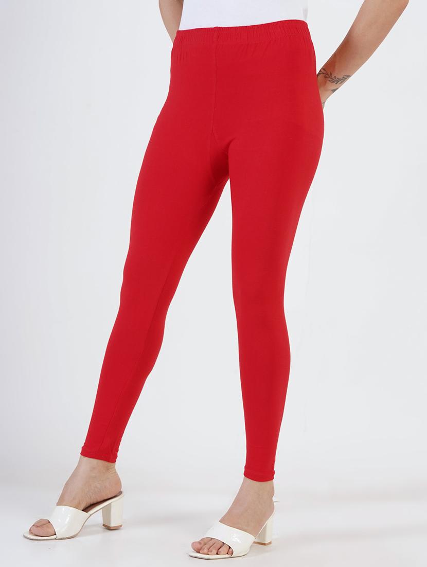 women solid mid rise ankle length legging - 22030988 - Standard Image - 1