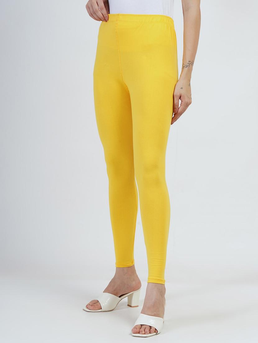 women solid mid rise ankle length legging - 22030991 -  Standard Image - 1