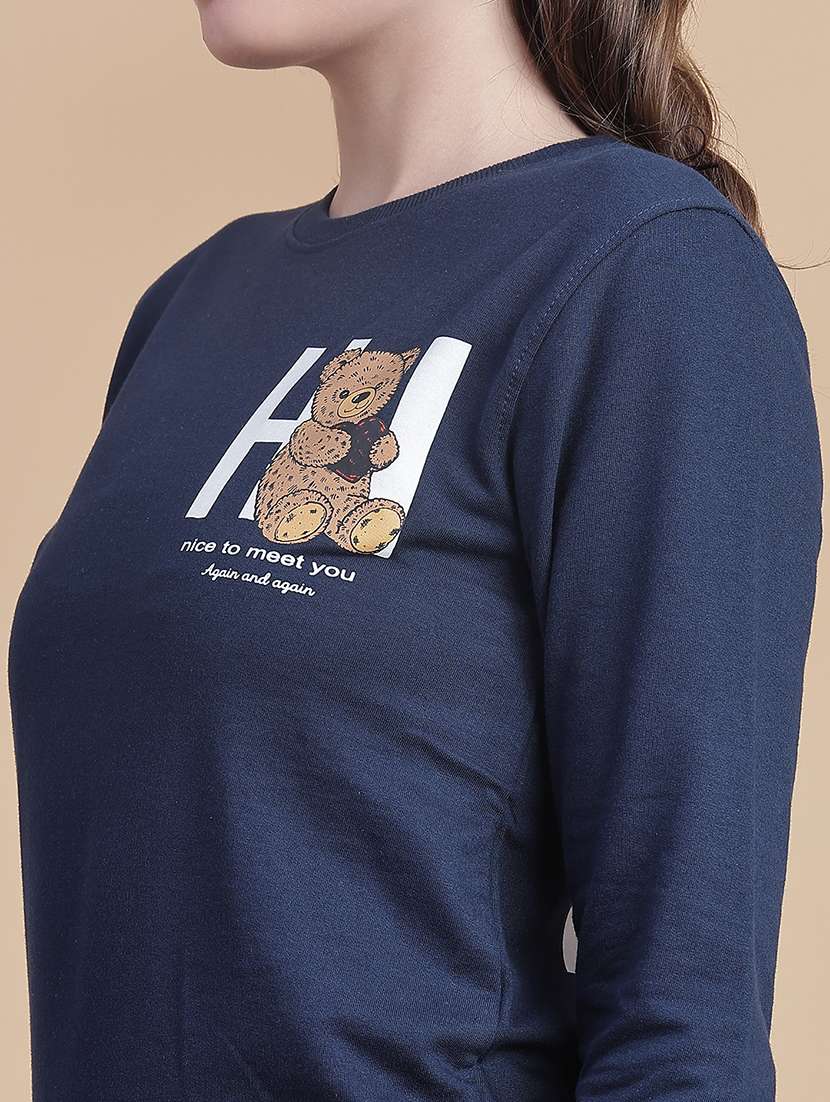 Women Front & Back Print Long Sleeve Sweatshirt - 22031121 -  Standard Image - 4